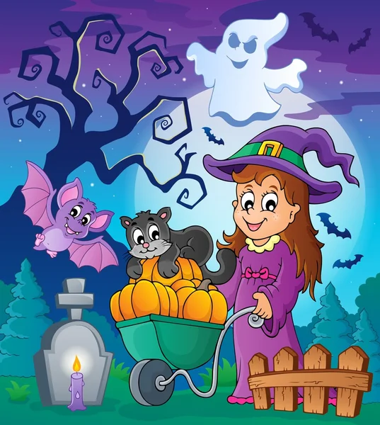 Halloween thema afbeelding 4 — Stockvector