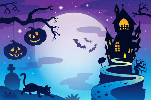 Halloween topic background 3 — Stock Vector