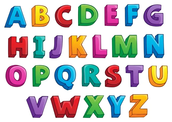 Image with alphabet theme 1 — Stock Vector