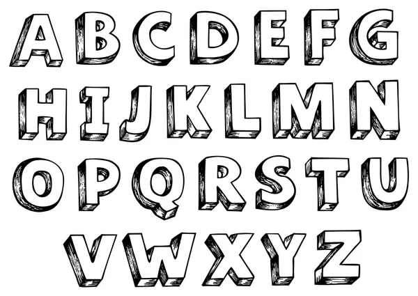 Immagine con alfabeto tema 6 — Vettoriale Stock