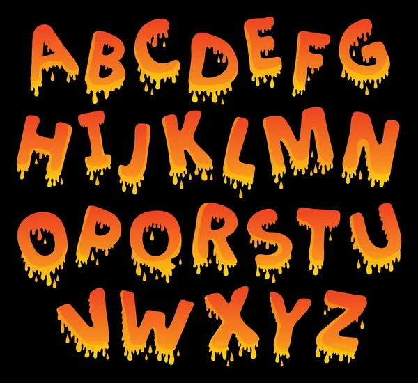 Image with alphabet theme 8 — Stock Vector