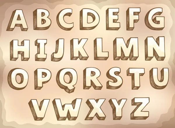 Image avec le thème alphabet 7 — Image vectorielle