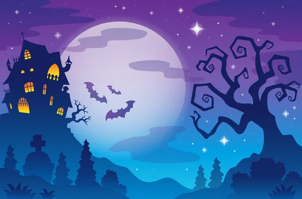 Fondo del tema de Halloween 1 — Vector de stock