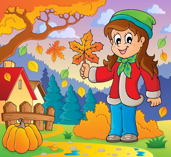 秋のテーマの画像 8 — ストックベクタ