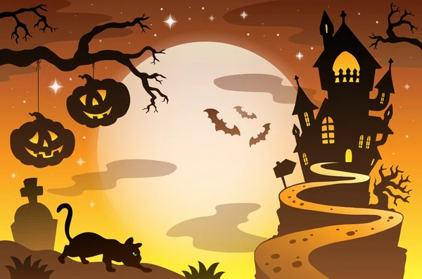 Fondo del tema de Halloween 4 — Vector de stock