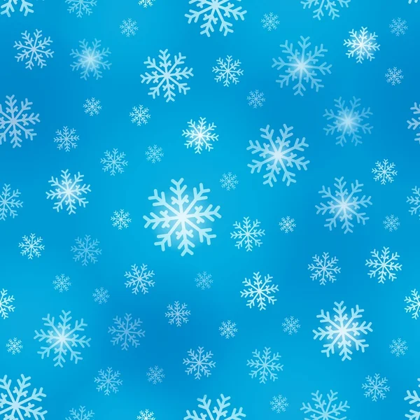 Sömlös bakgrund snöflingor 1 — Stock vektor