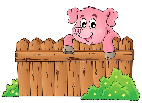 豚のテーマの画像 3 — ストックベクタ