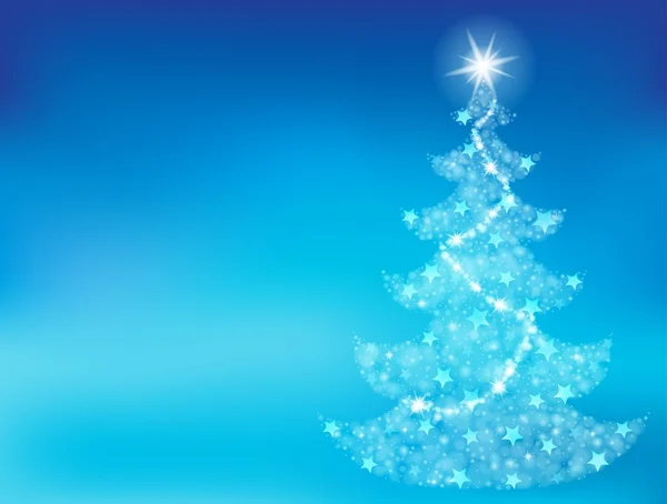 Kerstboom onderwerp achtergrond 1 — Stockvector
