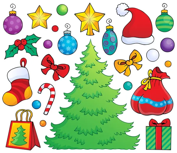 Christmas decoration theme 1 — Stock Vector