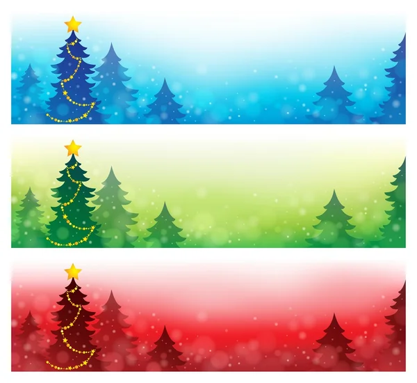 Weihnachtsbanner Kollektion 4 — Stockvektor