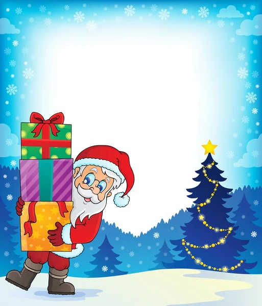 Papai Noel imagem do tema 3 —  Vetores de Stock