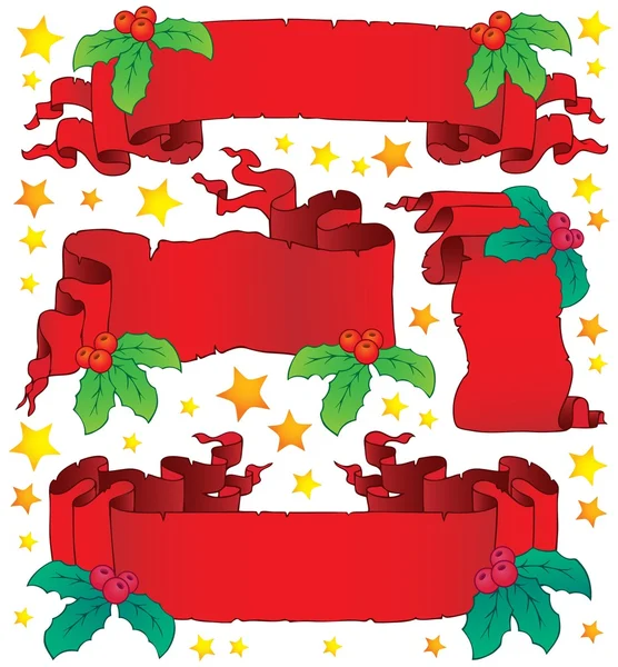 Coleção de banners de Natal 6 — Vetor de Stock