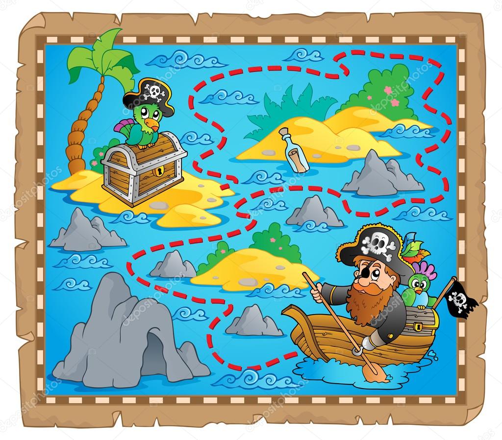 Treasure map theme image 7 Stock Vector Image by ©clairev #40210239 Treasure map theme image 7 Stock Vector Image by ©clairev #40210239
