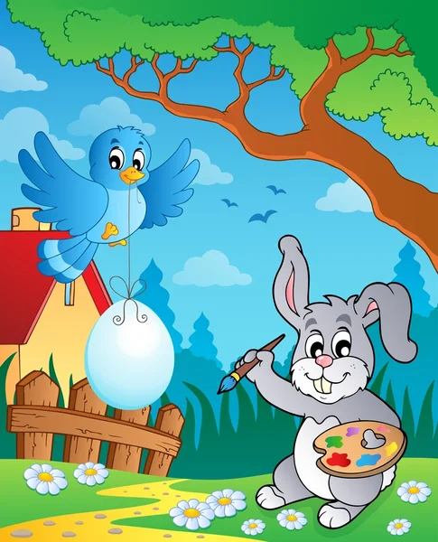 Easter bunny onderwerp afbeelding 8 — Wektor stockowy