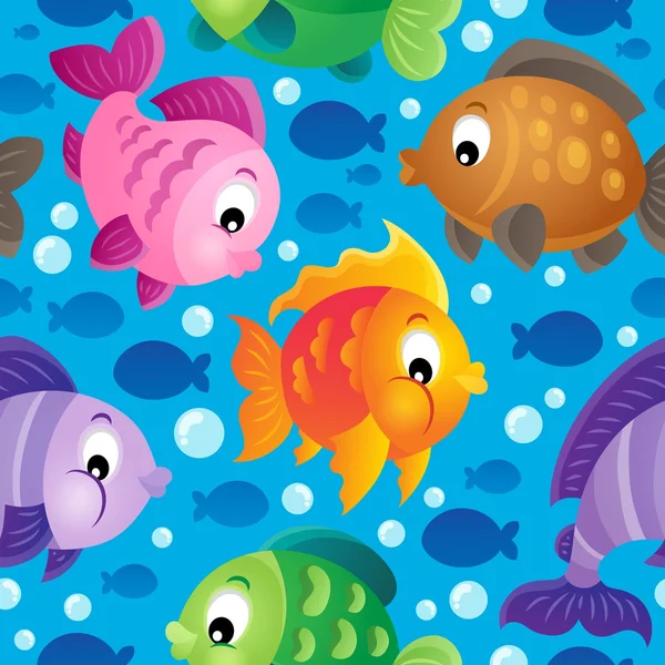 Thème poisson fond sans couture 2 — Image vectorielle