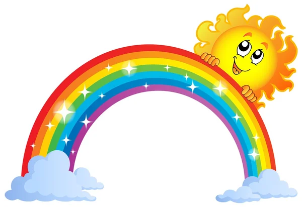 Imagen con tema arco iris 9 — Vector de stock