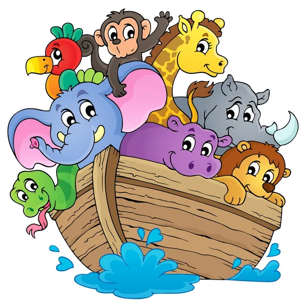 Noahs ark thema bild 1 — Stockvektor