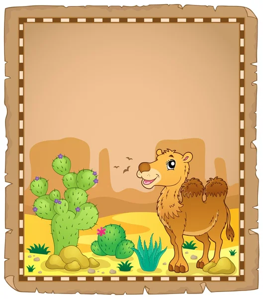 A camel 2 pergamen — Stock Vector