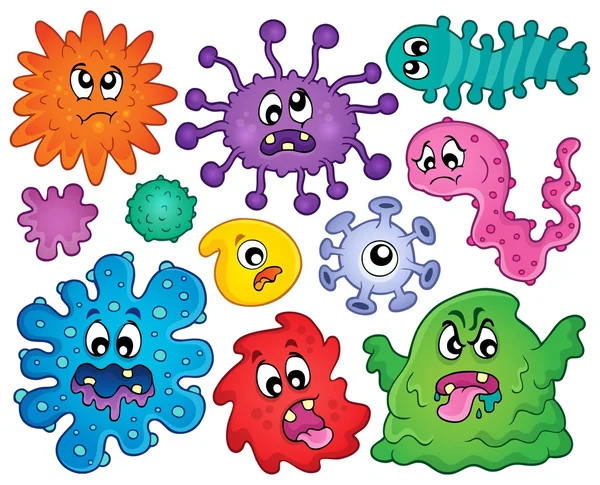 Germs theme set 1 — Stock Vector