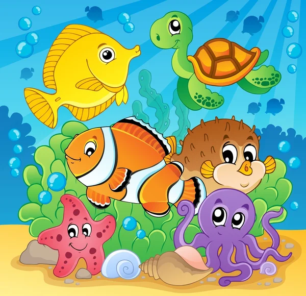 Coral fish theme image 2 — Stock Vector