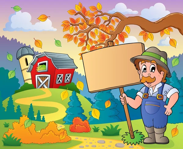 Farmer theme image 9 — Stock Vector