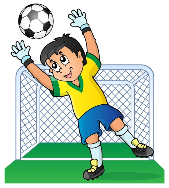 Fotboll temabild 3 — Stock vektor