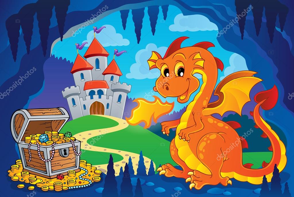 Fairy Tale Image With Dragon 7 Stock Vector Image By C Clairev 49479787