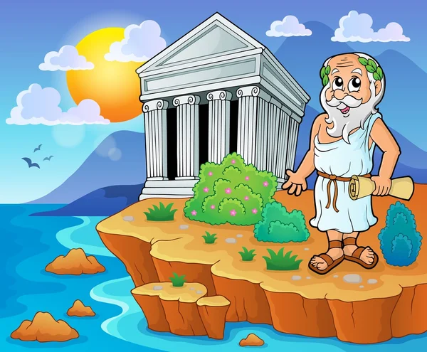 Griekse thema afbeelding 2 — Stockvector