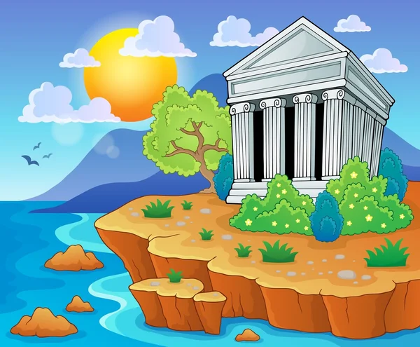 Greek theme image 3 — Stock Vector