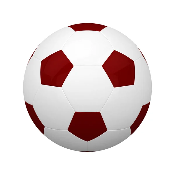 Piłka nożna izolowana na białym tle — Zdjęcie stockowe