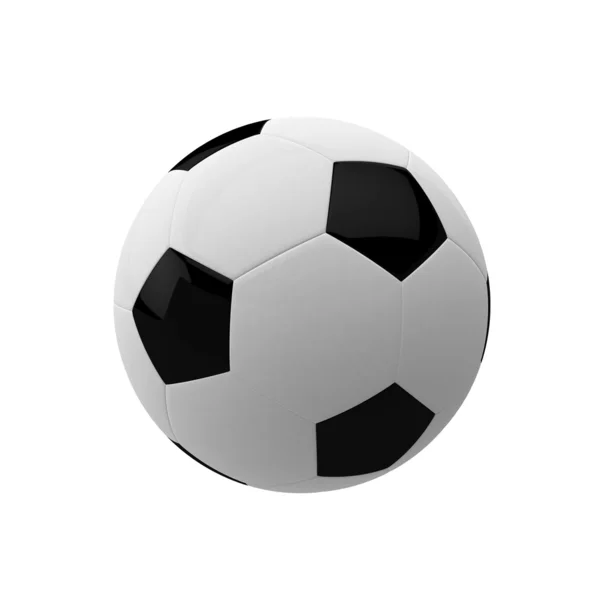 ฟุตบอลที่แยกกันบนพื้นหลังสีขาว — ภาพถ่ายสต็อก