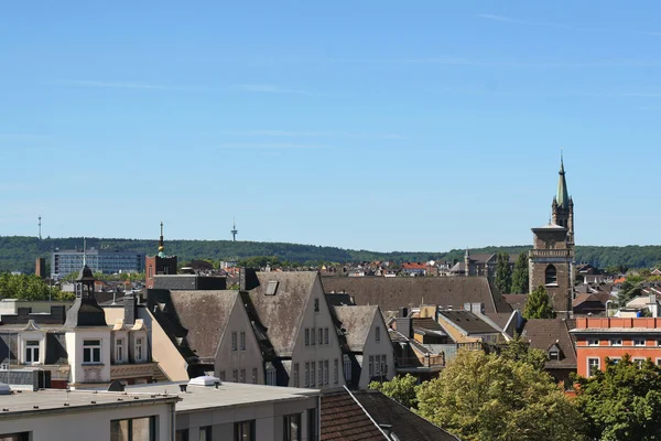 Innenstadt aachen mit alten Dächern. Nordrhein-Westfalen, Deutschland. — Stockfoto