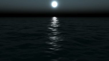 denizin üzerinde gece gökyüzü