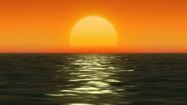 Deniz kıyısında gün batımı