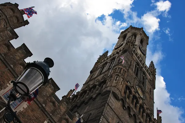 Torre de Belfry em Bruges, Bélgica — Fotografia de Stock