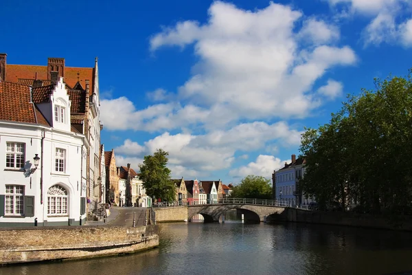 Brugge city river, brugge, belgien — Stockfoto