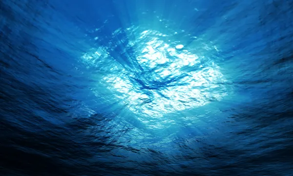 light underwater in ocean