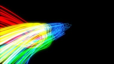 hızlı hareket parlayan ışıklar hatları