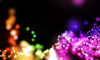 Parlayan ışıklar arka planla bokeh