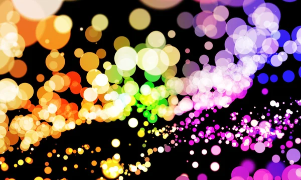 Glowing lights background with bokeh — Stock Photo, Image