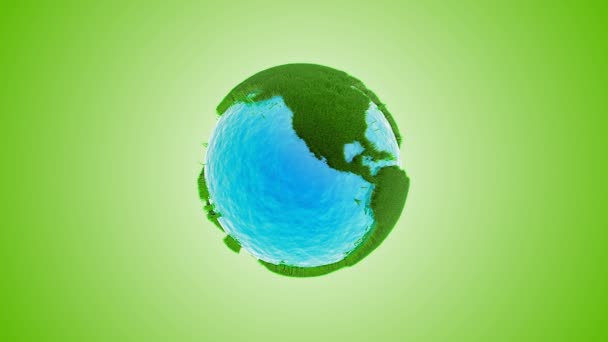 Herbe verte terre avec eau - réchauffement climatique 