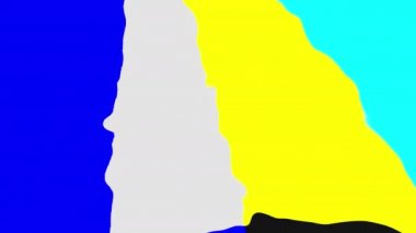 Yüzey yer değiştirme ile üç boyutlu soyut animasyon