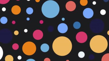 Türbülans yer değiştirme efektiyle doldurulmuş dairelerin canlandırılması