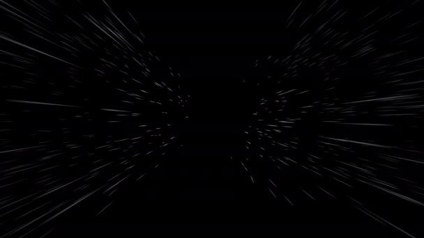 Happy New Year 2022 holiday animation in flying through the stars in space style — Stock Video