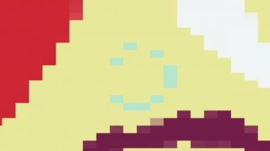 hareketli piksel sanatı, yer değiştirme efektli şekiller