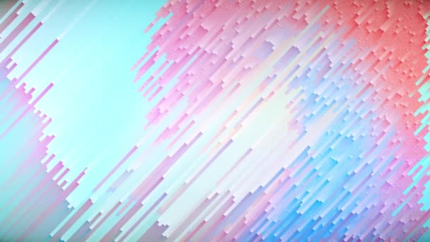 Animation dynamique de tri des pixels colorés, papier peint abstrait animé. — Video