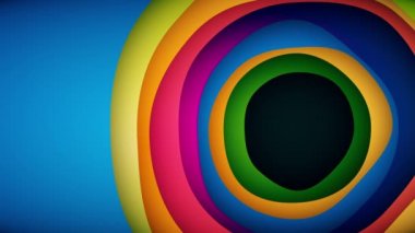 canlı duvar kağıdı, renkli dalgalı çoklu katmanlar