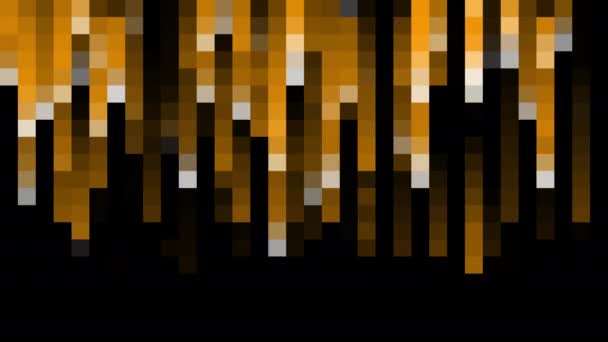 Pixel art of flickering pixels, 2D abstract low resolution animation — Stock Video