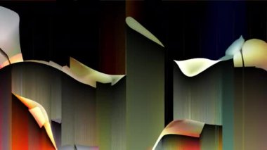 Piksel sıralama efektiyle holografik renkte dinamik animasyon