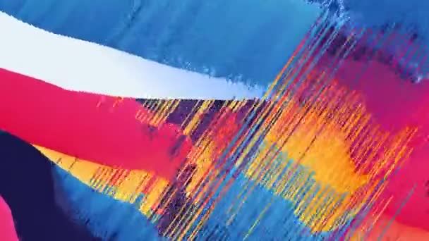 Animación de pixelación abstracta con efectos de clasificación de glitch y pixel. — Vídeo de stock